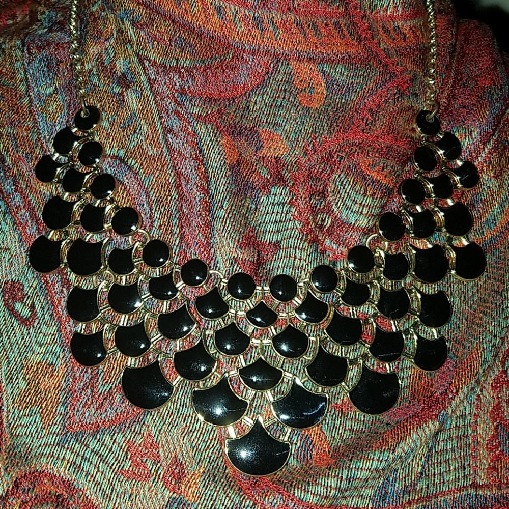 Necklace Vintage Openwork Bib Statement Jewelry